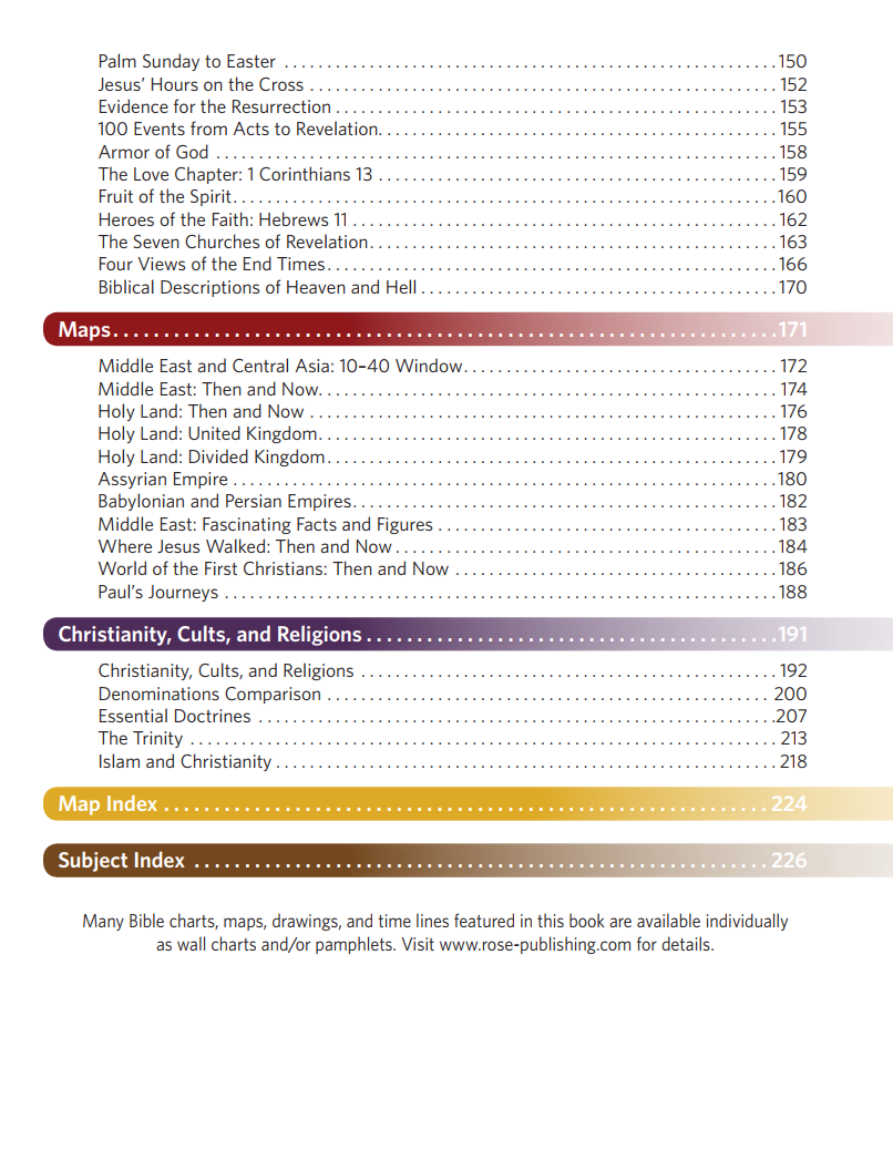 🔥Last Day 49% off🔥10th Anniversary Edition Bible Charts, Maps and Time Lines（Spiral-bound hardcover）