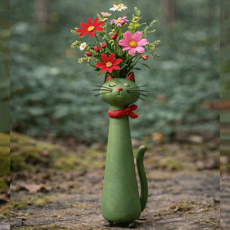 💖🎁2026 Mother's Day Gifts--😻Unique Cat Shaped Flower Vase