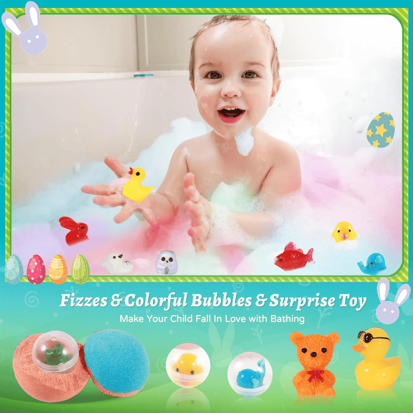 🛁 60% OFF |🌊 Ocean Theme Bath Bombs | 60g*12 Pcs, Foamy Bath Time & Fun Gift Idea ✨