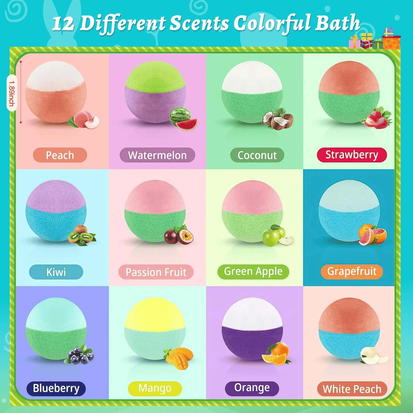 🛁 60% OFF |🌊 Ocean Theme Bath Bombs | 60g*12 Pcs, Foamy Bath Time & Fun Gift Idea ✨